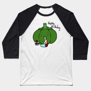 Happpy Birthday - Green Bell Pepper Baseball T-Shirt